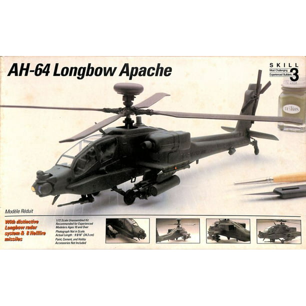Tamiya 60707 Hughes Ah-64 Apache 1/72 Scale Plastic Model Kit for sale online